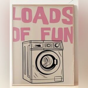 Loads of Fun Laundry Room Wall Art